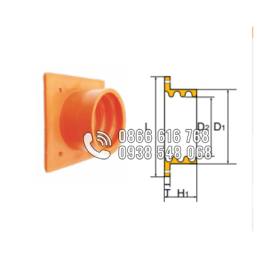 Mặt bích ống xoắn HDPE